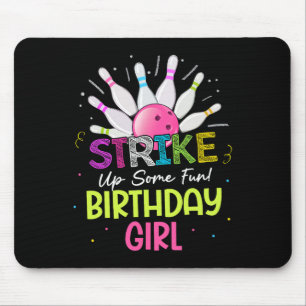 Machen Sie sich lustig! Birthday Girl Bowling Birt Mousepad