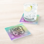 Machen Sie sich mit anderen Glass-Untersetzer vert Glasuntersetzer (Schrägansicht)