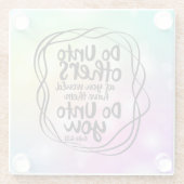 Machen Sie sich mit anderen Glass-Untersetzer vert Glasuntersetzer (Rückseite)