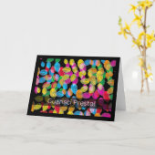 Machen Sie sich mit den Blätter gut in der italien Karte (Gelbe Blume)