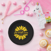 Machen Sie sich mit Sonnenblumenpapier-Tellern ver Pappteller (Party)