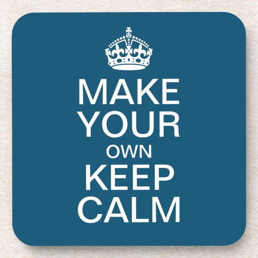 Machen Sie sich ruhig und tragen Sie Untersetzer. Getränkeuntersetzer (Vorderseite)