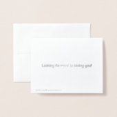 Machen Sie sich schon bald besser! Folienkarte (Rückseite mit Umschlag)