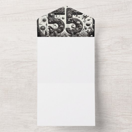 Machen Sie sich selbst All In One Einladung (Innen Boden)