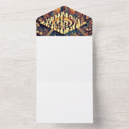 Machen Sie sich selbst All In One Einladung (Innen Boden)