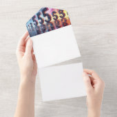 Machen Sie sich selbst All In One Einladung (Abreißen)