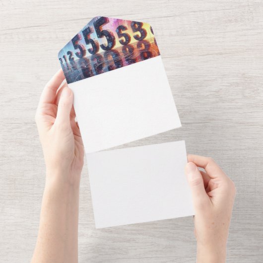 Machen Sie sich selbst All In One Einladung (Abreißen)