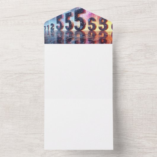 Machen Sie sich selbst All In One Einladung (Innen Boden)