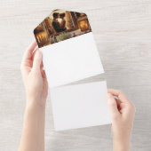 Machen Sie sich selbst All In One Einladung (Abreißen)