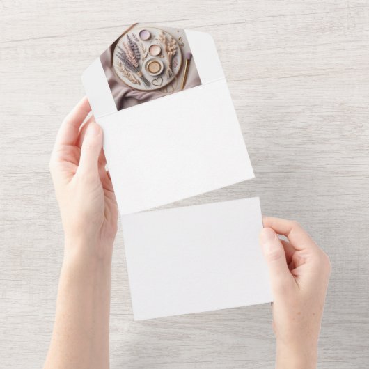 Machen Sie sich selbst All In One Einladung (Abreißen)