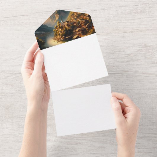 Machen Sie sich selbst All In One Einladung (Abreißen)