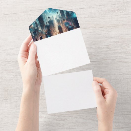 Machen Sie sich selbst All In One Einladung (Abreißen)