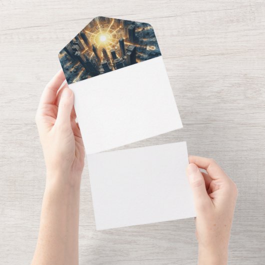Machen Sie sich selbst All In One Einladung (Abreißen)