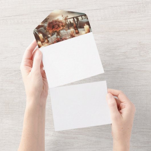 Machen Sie sich selbst All In One Einladung (Abreißen)