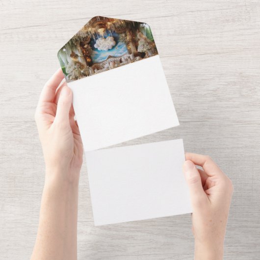 Machen Sie sich selbst All In One Einladung (Abreißen)