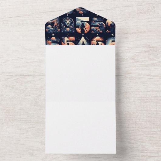 Machen Sie sich selbst All In One Einladung (Innen Boden)