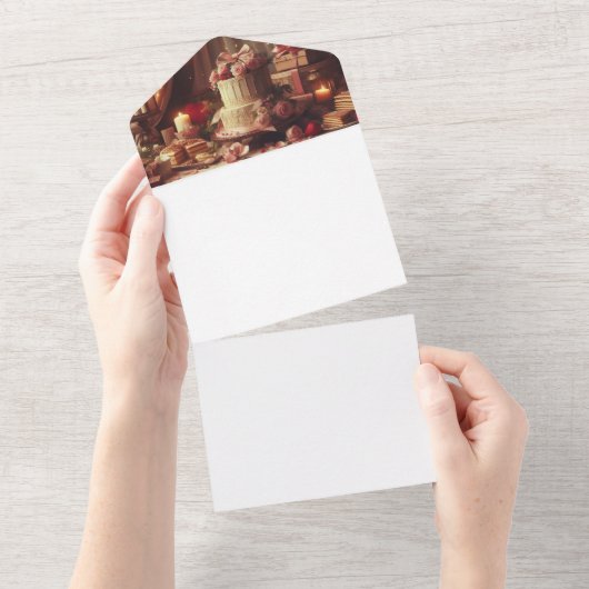 Machen Sie sich selbst All In One Einladung (Abreißen)