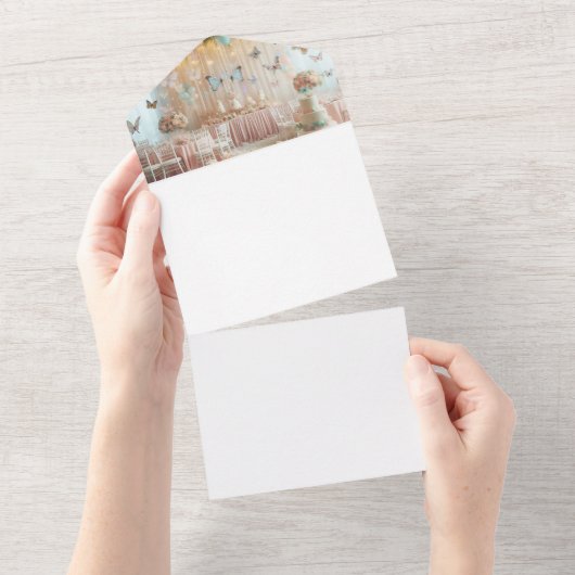 Machen Sie sich selbst All In One Einladung (Abreißen)