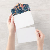 Machen Sie sich selbst All In One Einladung (Abreißen)