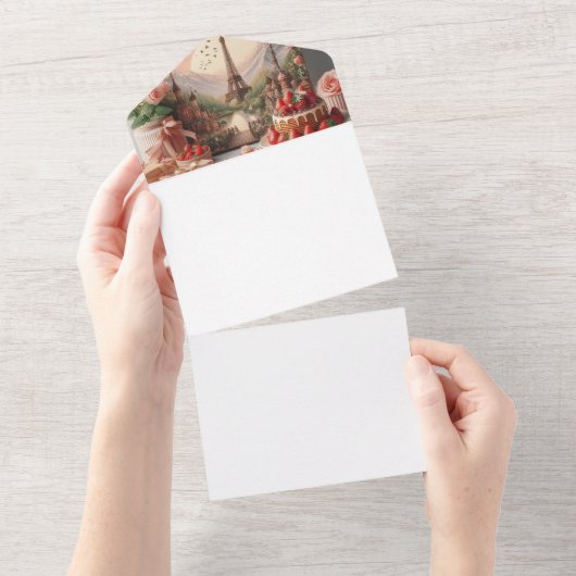 Machen Sie sich selbst All In One Einladung (Abreißen)