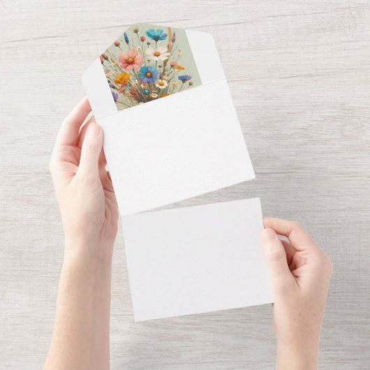 Machen Sie sich selbst All In One Einladung (Abreißen)