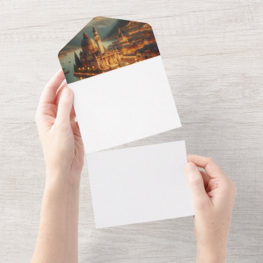 Machen Sie sich selbst All In One Einladung (Abreißen)