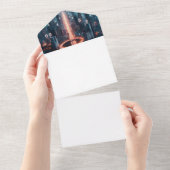 Machen Sie sich selbst All In One Einladung (Abreißen)