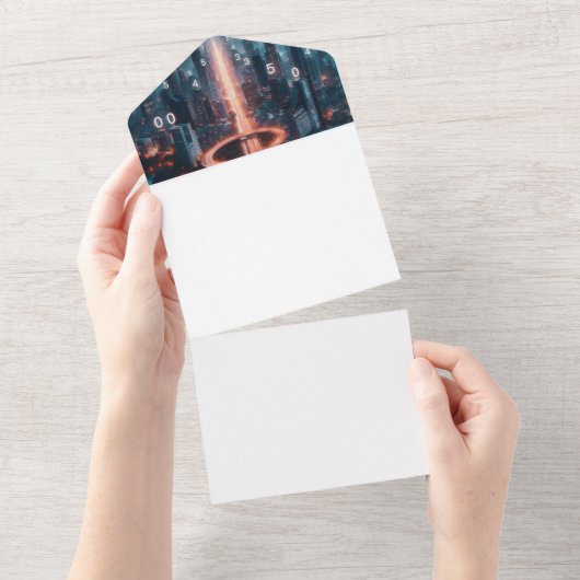 Machen Sie sich selbst All In One Einladung (Abreißen)