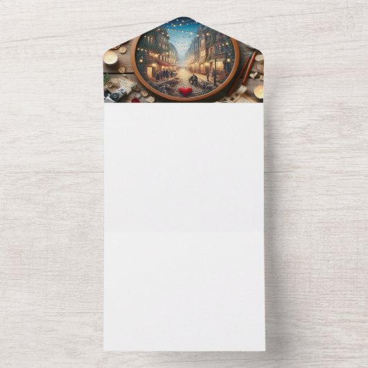 Machen Sie sich selbst All In One Einladung (Innen Boden)