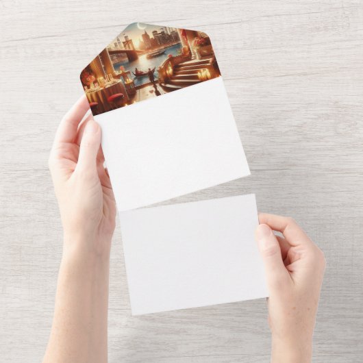 Machen Sie sich selbst All In One Einladung (Abreißen)