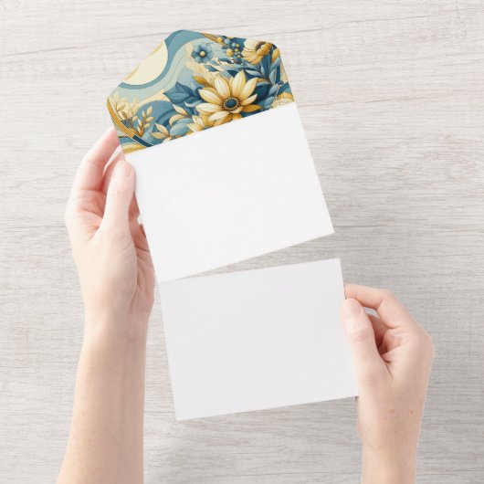 Machen Sie sich selbst All In One Einladung (Abreißen)