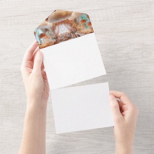 Machen Sie sich selbst All In One Einladung (Abreißen)