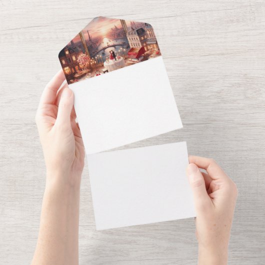 Machen Sie sich selbst All In One Einladung (Abreißen)