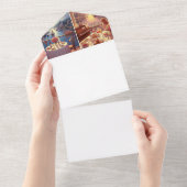 Machen Sie sich selbst All In One Einladung (Abreißen)