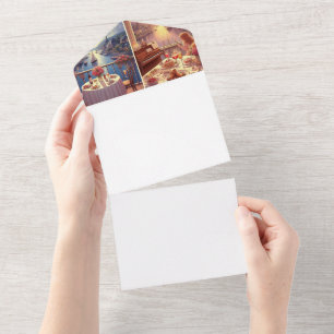 Machen Sie sich selbst All In One Einladung