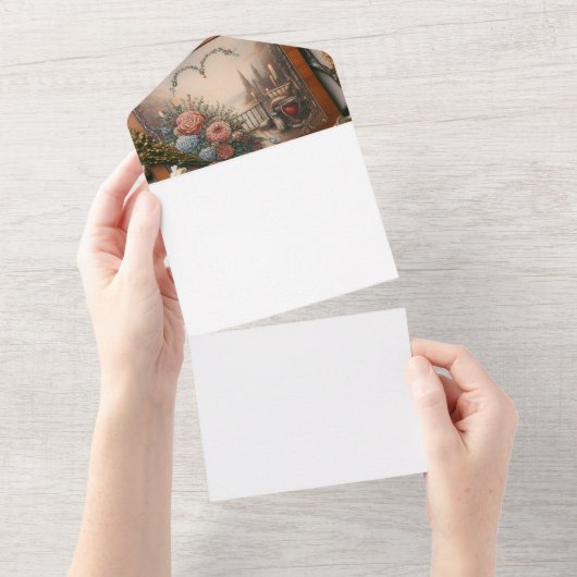 Machen Sie sich selbst All In One Einladung (Abreißen)