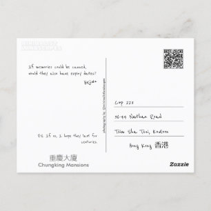 Machen Sie sich selbst Postkarte