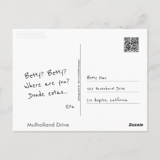 Machen Sie sich selbst Postkarte (Rückseite)
