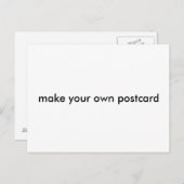 Machen Sie sich selbst Postkarte (Vorne/Hinten)