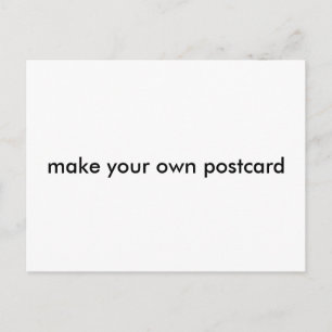 Machen Sie sich selbst Postkarte