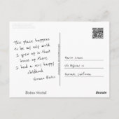 Machen Sie sich selbst Postkarte (Rückseite)