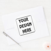 Machen Sie sich selbst Runder Aufkleber (Umschlag)