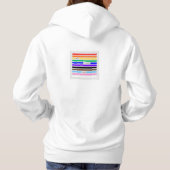 Machen Sie sich stolz Regenbogen-Redaktion Pride 2 Hoodie (Rückseite)