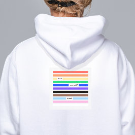 Machen Sie sich stolz Regenbogen-Redaktion Pride 2 Hoodie