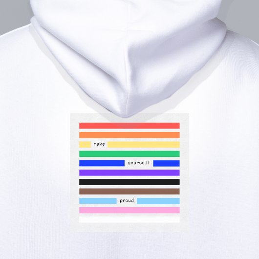 Machen Sie sich stolz Regenbogen-Redaktion Pride 2 Hoodie