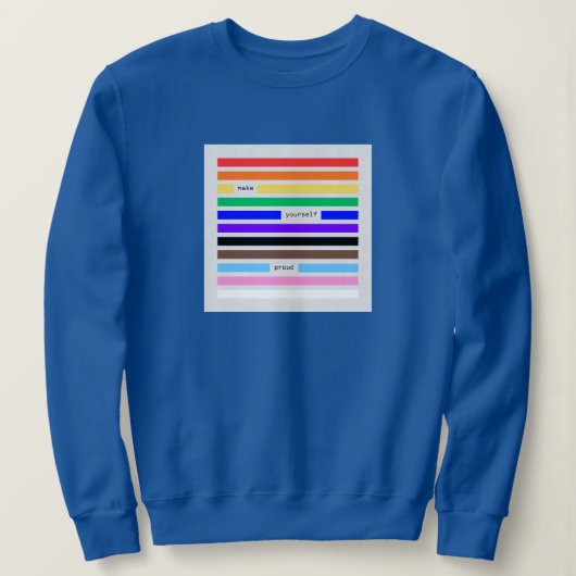Machen Sie sich stolz Regenbogen-Redaktion Pride 2 Sweatshirt (Design vorne)