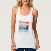 Machen Sie sich stolz Regenbogen-Redaktion Pride 2 Tank Top (Vorderseite)