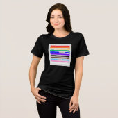 Machen Sie sich stolz Regenbogen-Redaktion Pride 2 Tri-Blend Shirt (Vorderseite voll)