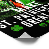 Machen Sie St. Patricks Day wieder großartig US Fl Poster (Ecke)