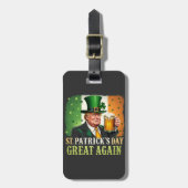 Machen Sie St. Patrick's Great Again Trump Irish Gepäckanhänger (Vorderseite vertikal)